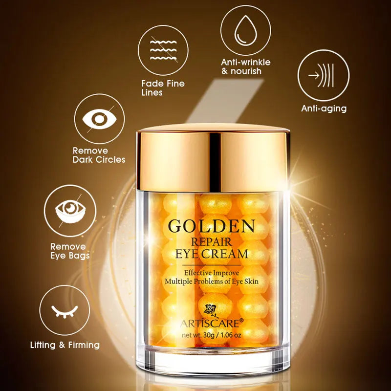 ARTISCARE Snail Facial Cream + Peptide Eye Serum + Golden Eye Cream Face Care Dark Circles Skin Care