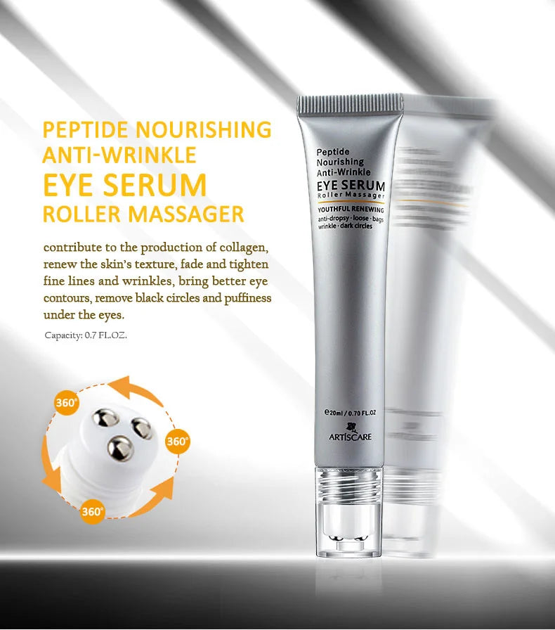 ARTISCARE Snail Facial Cream + Peptide Eye Serum + Golden Eye Cream Face Care Dark Circles Skin Care