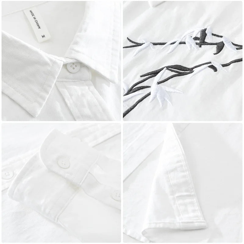 Neue modische Stickerei-Shirts aus 100 % Baumwolle
