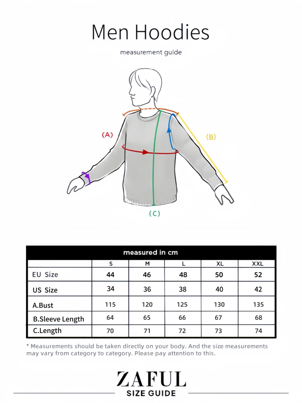 ZAFUL Kapuzenpullover für Herren