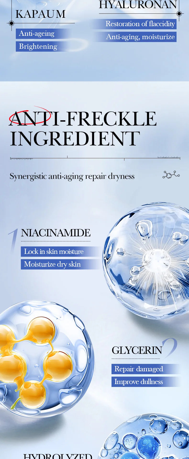 5pcs SADOER Caviar Hyaluronic Acid Moisturizing