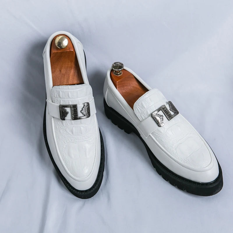 Weiße Halbschuhe für Herren