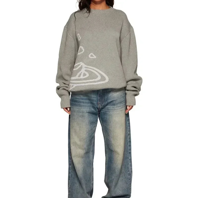 planet cosmic star knit jumper