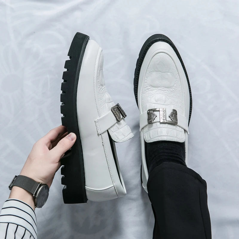 Weiße Halbschuhe für Herren