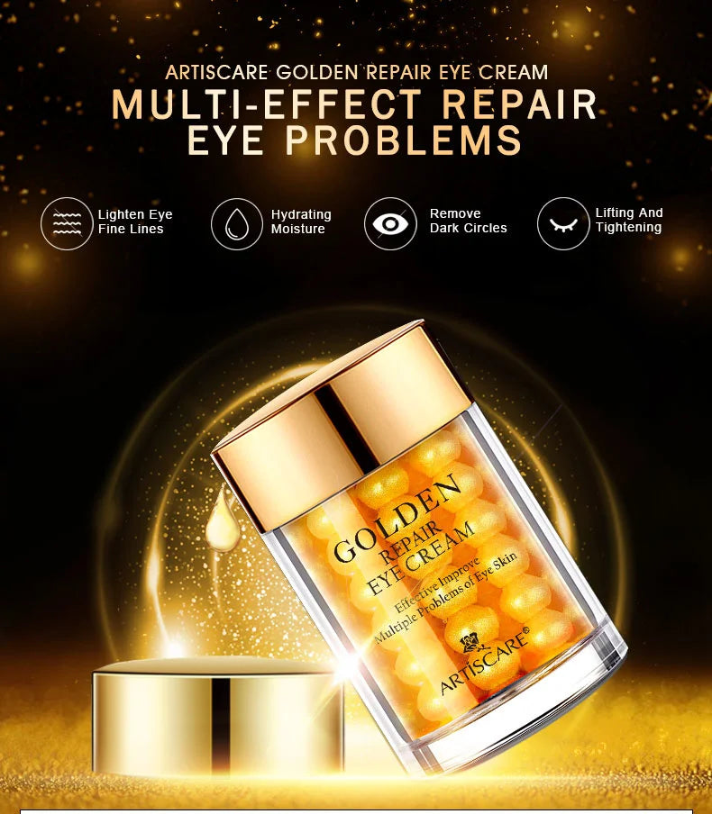 ARTISCARE Snail Facial Cream + Peptide Eye Serum + Golden Eye Cream Face Care Dark Circles Skin Care