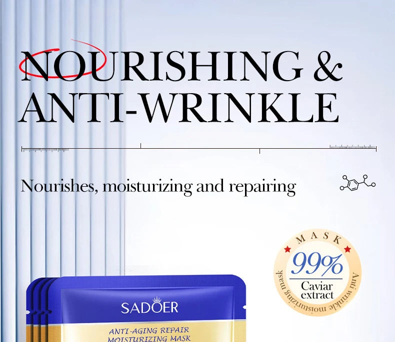5pcs SADOER Caviar Hyaluronic Acid Moisturizing