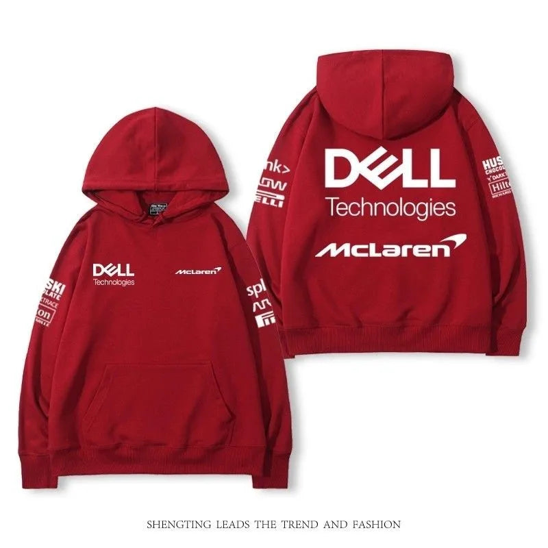McLaren Formula 1 Racing Suit McLaren Norris Fans Hooded Sweater Men's Autumn and Winter Jacket