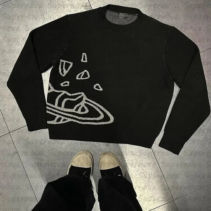 planet cosmic star knit jumper