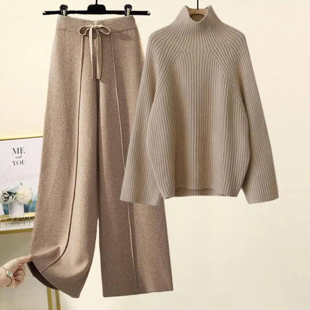 Warm Knitted women Suit