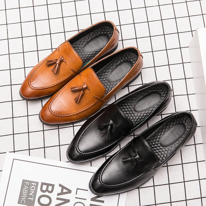 Klassische Businessschuhe mit Quaste