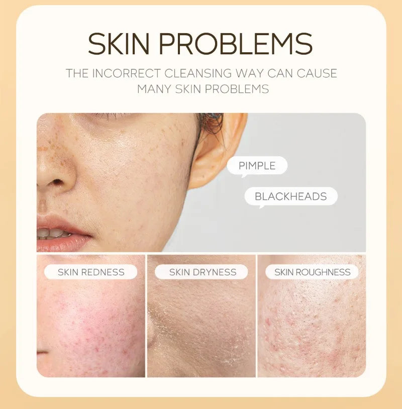 120ml Vitamin C Cleansing Mousse Facial Care Cleansing Pore Brightening Skin Tone Shrinking Pore Facial cleanser Skin care