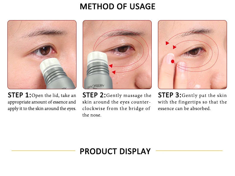 ARTISCARE Snail Facial Cream + Peptide Eye Serum + Golden Eye Cream Face Care Dark Circles Skin Care