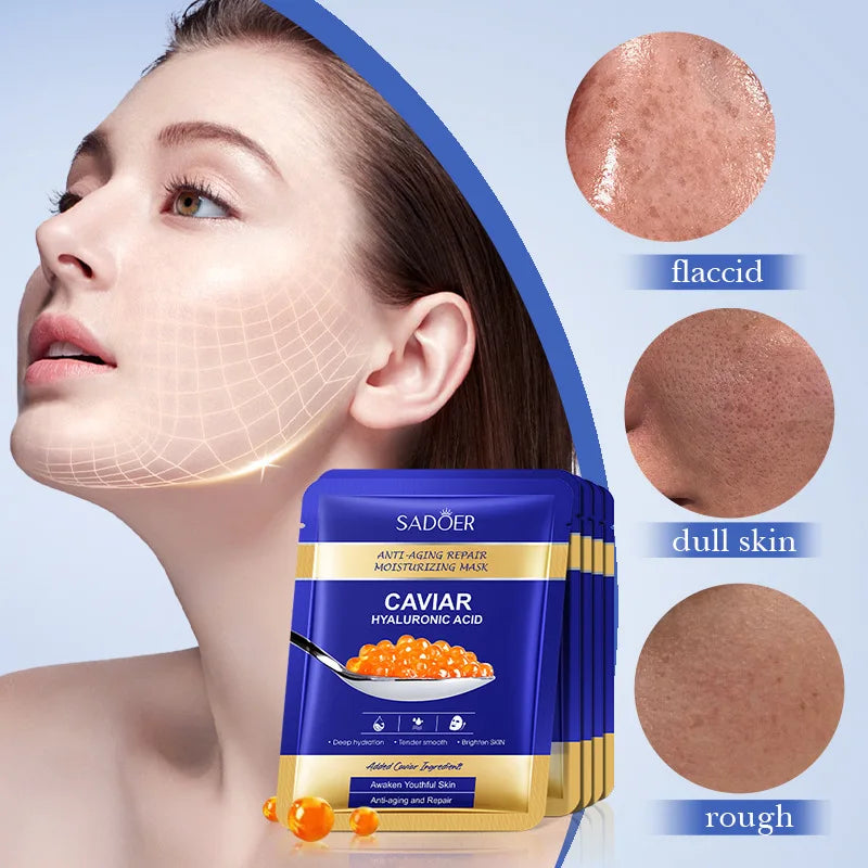 5pcs SADOER Caviar Hyaluronic Acid Moisturizing