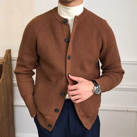 Vintage Buttoned Man Sweater