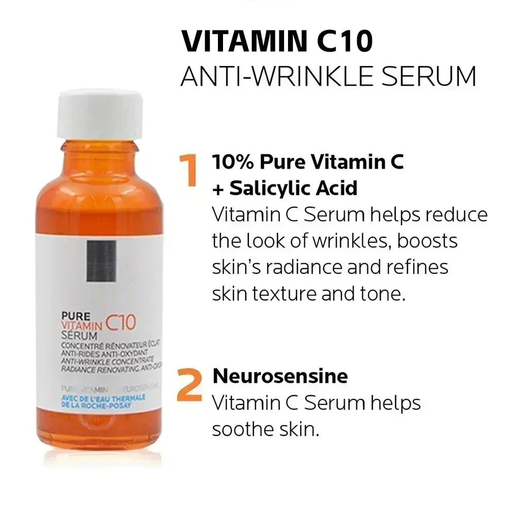 Original Face Serum / HYALU B5/ CICAPLAST B5/ PURE VITAMIN C10 / RETINOL B3/EFFACLAR Serum/ NIACINAMIDE 10 Facial Care 30ml