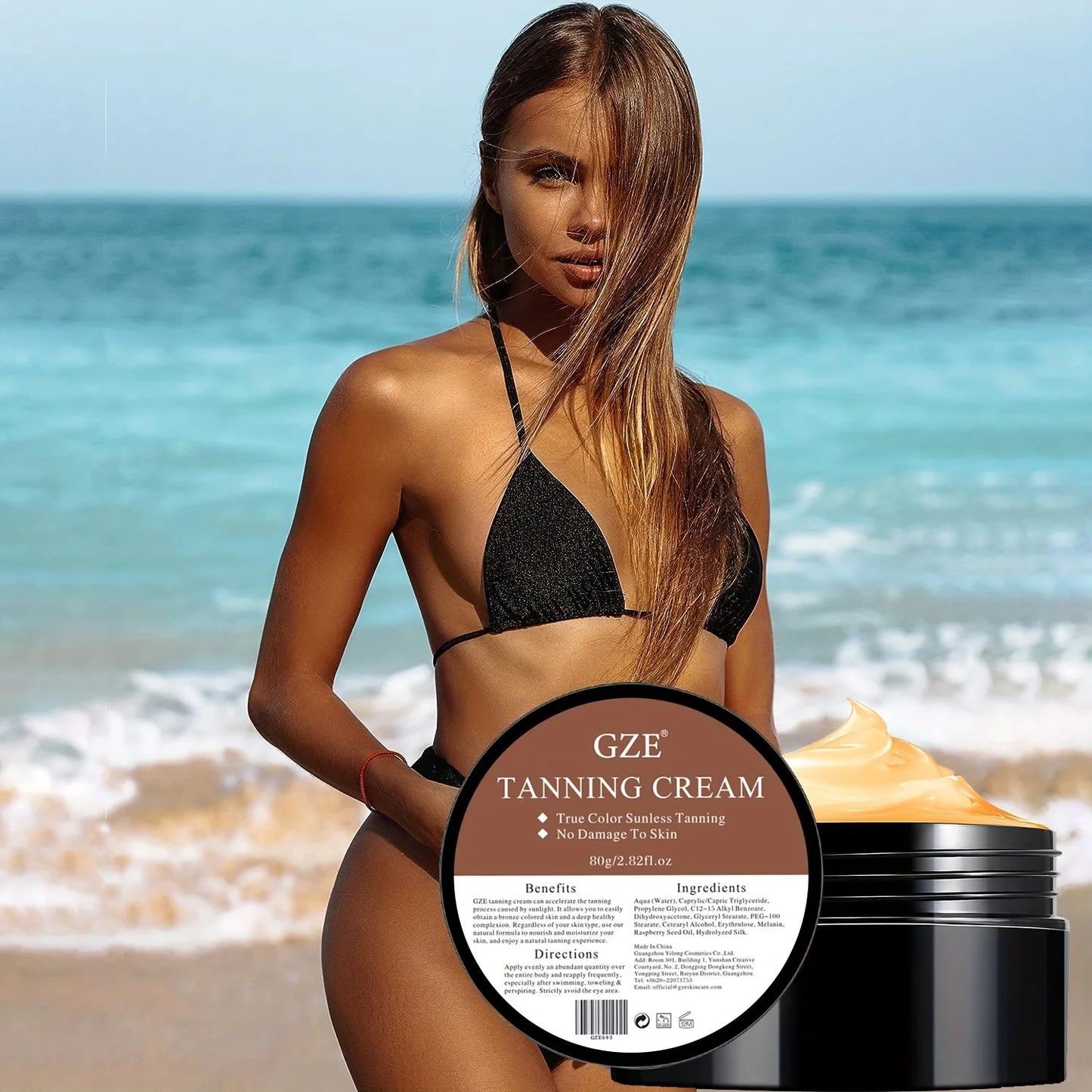 Sunless Self Tanner For Face and  Body Natural Glow