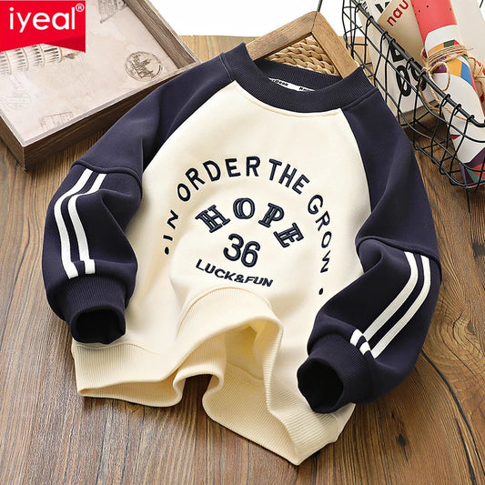 Neues warmes Fleece-Sweatshirt für Jungen
