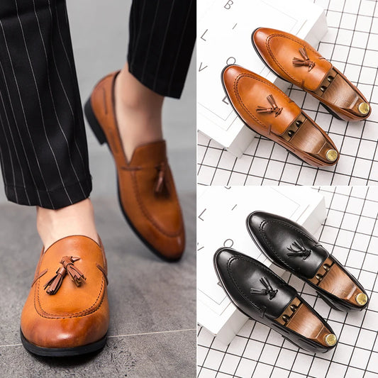 Klassische Businessschuhe mit Quaste