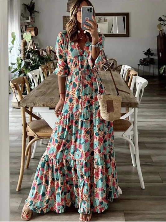 Neues langes Damenkleid