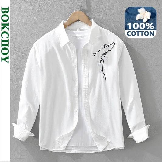 Neue modische Stickerei-Shirts aus 100 % Baumwolle