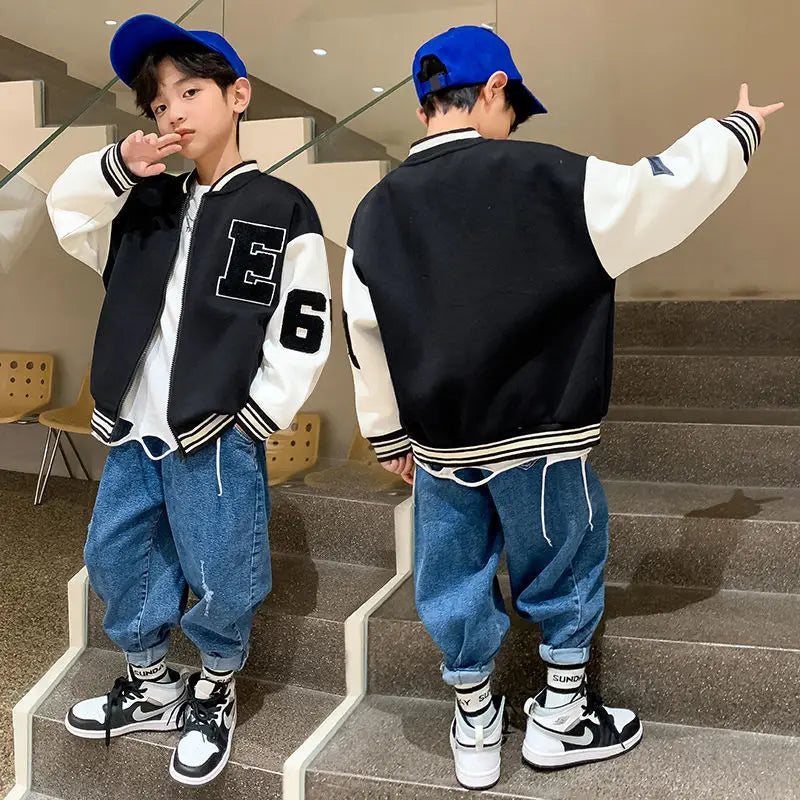 Baseballjacke für Jungen, neue Mode
