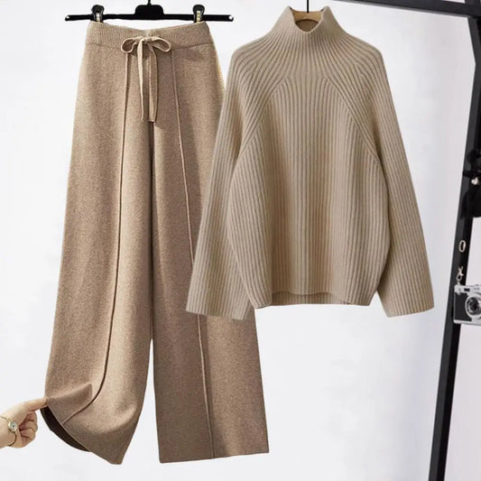 Warm Knitted women Suit
