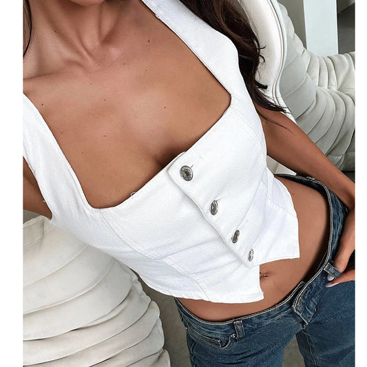 Damen Jeansweste