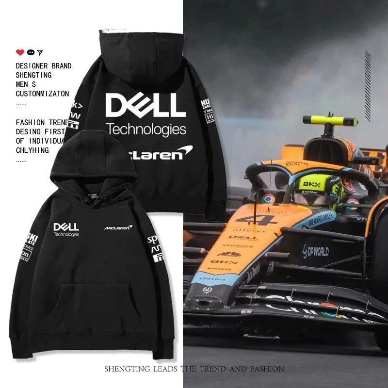 McLaren Formula 1 Racing Suit McLaren Norris Fans Hooded Sweater Men's Autumn and Winter Jacket