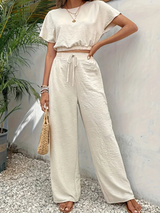 Zweiteiliges Set Damen Casual Slash